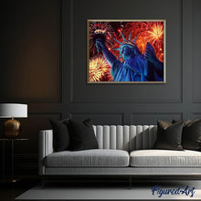 Cargar imagen en el visor de la galería, Punto De Cruz Diamante - Punto De Cruz Diamante - Fuegos Artificiales En Nueva York - Figuredart - Ciudad Punto De Cruz Diamante Ciudades