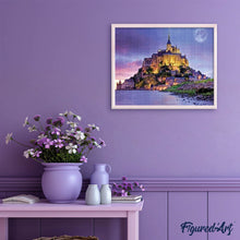Cargar imagen en el visor de la galería, Punto De Cruz Diamante - Punto De Cruz Diamante - Le Mont Saint Michel - Figuredart - Ciudad Paisajes Punto De Cruz Diamante Ciudades Punto