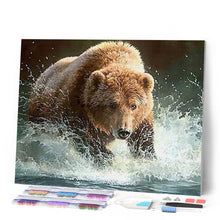 Cargar imagen en el visor de la galería, Punto De Cruz Diamante - Punto De Cruz Diamante - En El Río - Figuredart - Mascotas Oso Punto De Cruz Diamante Animales