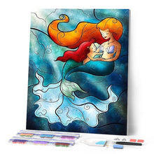 Cargar imagen en el visor de la galería, Punto De Cruz Diamante - Punto De Cruz Diamante - Sirenita - Figuredart - Punto De Cruz Diamante Romanticismo Romántico