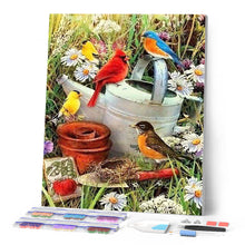Cargar imagen en el visor de la galería, Punto De Cruz Diamante - Punto De Cruz Diamante - Aves En El Jardín - Figuredart - Flores Mascotas Punto De Cruz Diamante Animales Punto De