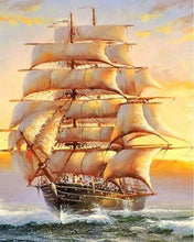 Cargar imagen en el visor de la galería, Punto De Cruz Diamante - Punto De Cruz Diamante - Galeón Fuera - Figuredart - Punto De Cruz Diamante Barcos
