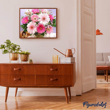 Cargar imagen en el visor de la galería, Punto De Cruz Diamante - Punto De Cruz Diamante - Ramo De Margaritas - Figuredart - Flores Punto De Cruz Diamante Flores
