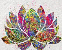 Cargar imagen en el visor de la galería, Punto De Cruz Diamante - Punto De Cruz Diamante - Colorido De Lotus - Figuredart - Flores Punto De Cruz Diamante Flores