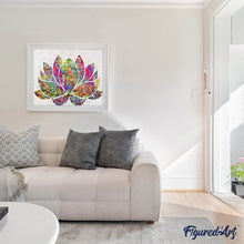 Cargar imagen en el visor de la galería, Punto De Cruz Diamante - Punto De Cruz Diamante - Colorido De Lotus - Figuredart - Flores Punto De Cruz Diamante Flores