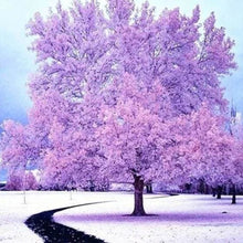 Cargar imagen en el visor de la galería, Punto De Cruz Diamante - Punto De Cruz Diamante - Árbol Rosado En La Nieve - Figuredart - Invierno Paisajes Punto De Cruz Diamante Paisajes