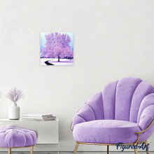 Cargar imagen en el visor de la galería, Punto De Cruz Diamante - Punto De Cruz Diamante - Árbol Rosado En La Nieve - Figuredart - Invierno Paisajes Punto De Cruz Diamante Paisajes