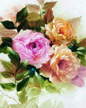 Cargar imagen en el visor de la galería, Punto De Cruz Diamante - Punto De Cruz Diamante - Rosas Antiguas - Figuredart - Flores Punto De Cruz Diamante Flores
