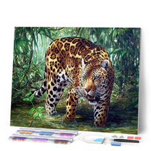 Cargar imagen en el visor de la galería, Punto De Cruz Diamante - Punto De Cruz Diamante - Leopardo En La Selva - Figuredart - Leopardos Mascotas Punto De Cruz Diamante Animales