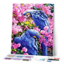 Cargar imagen en el visor de la galería, Punto De Cruz Diamante - Punto De Cruz Diamante - Azul Loros - Figuredart - Flores Loros Mascotas Punto De Cruz Diamante Animales Punto De