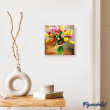 Cargar imagen en el visor de la galería, Punto De Cruz Diamante - Punto De Cruz Diamante - Ramo De Tulipanes - Figuredart - Flores Punto De Cruz Diamante Flores