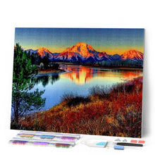 Cargar imagen en el visor de la galería, Punto De Cruz Diamante - Punto De Cruz Diamante - Montaña Del Lago - Figuredart - Montañas Paisajes Punto De Cruz Diamante Paisajes