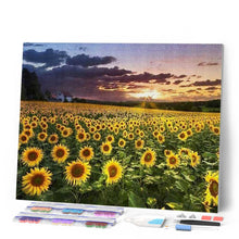 Cargar imagen en el visor de la galería, Punto De Cruz Diamante - Punto De Cruz Diamante - Campo Del Girasol - Figuredart - Flores Punto De Cruz Diamante Flores