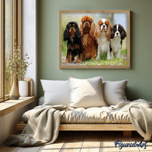 Cargar imagen en el visor de la galería, Punto De Cruz Diamante - Punto De Cruz Diamante - Familia De Perritos - Figuredart - Mascotas Punto De Cruz Diamante Animales
