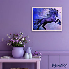 Cargar imagen en el visor de la galería, Punto De Cruz Diamante - Punto De Cruz Diamante - Espumoso Unicornio - Figuredart - Mascotas Punto De Cruz Diamante Animales Unicornios