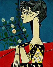 Cargar imagen en el visor de la galería, Punto De Cruz Diamante - Punto De Cruz Diamante - Mujeres Abstracto Perfil - Figuredart - Obras De Arte Punto De Cruz Diamante Reproducción