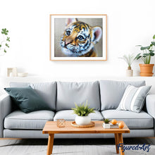 Cargar imagen en el visor de la galería, Punto De Cruz Diamante - Punto De Cruz Diamante - Tigre De Bebé - Figuredart - Mascotas Punto De Cruz Diamante Animales Tigres