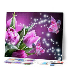 Cargar imagen en el visor de la galería, Punto De Cruz Diamante - Punto De Cruz Diamante - La Mariposa - Figuredart - Flores Mariposas Mascotas Punto De Cruz Diamante Animales Punto