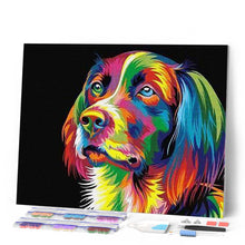 Cargar imagen en el visor de la galería, Punto De Cruz Diamante - Punto De Cruz Diamante - Arte Pop De Perro - Figuredart - Arte Pop Mascotas Perros Punto De Cruz Diamante Animales
