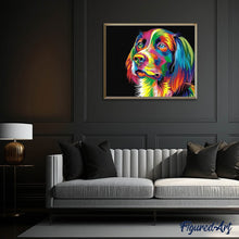 Cargar imagen en el visor de la galería, Punto De Cruz Diamante - Punto De Cruz Diamante - Arte Pop De Perro - Figuredart - Arte Pop Mascotas Perros Punto De Cruz Diamante Animales
