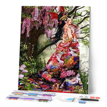 Cargar imagen en el visor de la galería, Punto De Cruz Diamante - Punto De Cruz Diamante - Vestido De La Flor - Figuredart - Flores Punto De Cruz Diamante Flores