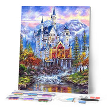 Cargar imagen en el visor de la galería, Punto De Cruz Diamante - Punto De Cruz Diamante - Castillo En Las Montañas - Figuredart - Castillos Ciudad Montañas Paisajes Punto De Cruz
