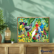 Cargar imagen en el visor de la galería, Punto De Cruz Diamante - Punto De Cruz Diamante - Loros - Figuredart - Loros Mascotas Punto De Cruz Diamante Animales Pájaros