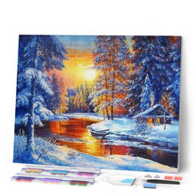 Cargar imagen en el visor de la galería, Punto De Cruz Diamante - Punto De Cruz Diamante - Resplandor En El Lago - Figuredart - Paisajes Punto De Cruz Diamante Paisajes