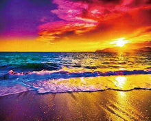 Cargar imagen en el visor de la galería, Diamond Painting - Atardecer en la Playa
