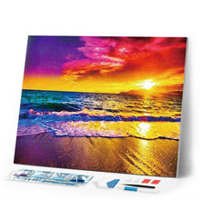 Cargar imagen en el visor de la galería, Diamond Painting - Atardecer en la Playa