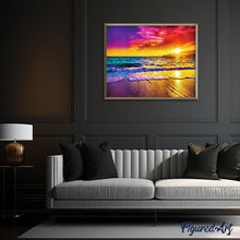 Cargar imagen en el visor de la galería, Diamond Painting - Atardecer en la Playa