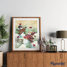 Cargar imagen en el visor de la galería, Diamond Painting - Muñecos de nieve alegres