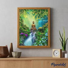 Cargar imagen en el visor de la galería, Diamond Painting - Buda y río