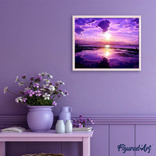 Cargar imagen en el visor de la galería, Punto De Cruz Diamante - Punto De Cruz Diamante - Cielo De Color Rosa - Figuredart - Paisajes Punto De Cruz Diamante Paisajes