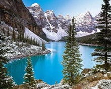 Cargar imagen en el visor de la galería, Diamond Painting - Lago y nieve en las montañas