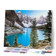 Cargar imagen en el visor de la galería, Diamond Painting - Lago y nieve en las montañas