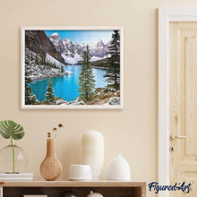 Cargar imagen en el visor de la galería, Diamond Painting - Lago y nieve en las montañas
