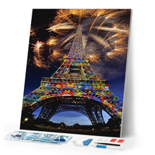 Cargar imagen en el visor de la galería, Diamond Painting - Fuegos Artificiales y Torre Eiffel