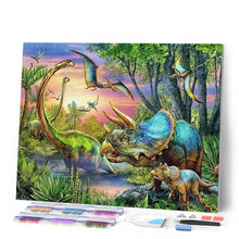 Cargar imagen en el visor de la galería, Punto De Cruz Diamante - Punto De Cruz Diamante - Los Dinosaurios - Figuredart - Dinosaurios Mascotas Punto De Cruz Diamante Animales