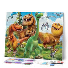 Cargar imagen en el visor de la galería, Punto De Cruz Diamante - Punto De Cruz Diamante - Los Dinosaurios Locura - Figuredart - Dinosaurios Mascotas Punto De Cruz Diamante Animales