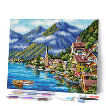 Cargar imagen en el visor de la galería, Diamond Painting - Pueblo al borde del lago