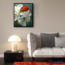 Cargar imagen en el visor de la galería, Punto De Cruz Diamante - Punto De Cruz Diamante - La Mariquita Y Las Flores - Figuredart - Flores Mascotas Punto De Cruz Diamante Animales