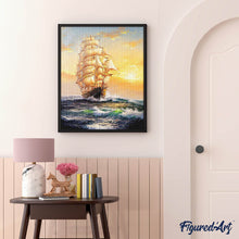 Cargar imagen en el visor de la galería, Diamond Painting - Velero en mar abierto
