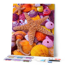 Cargar imagen en el visor de la galería, Punto De Cruz Diamante - Punto De Cruz Diamante - Estrella De Conchas De Mar Y Colorido - Figuredart - Mascotas Punto De Cruz Diamante