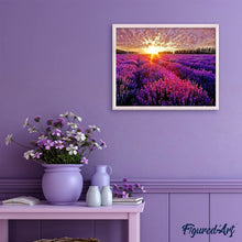 Cargar imagen en el visor de la galería, Diamond Painting - Campo de Lavanda
