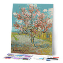 Cargar imagen en el visor de la galería, Diamond Painting - Melocotonero en flor - Van Gogh