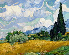 Cargar imagen en el visor de la galería, Diamond Painting - Campo de trigo con cipreses - Van Gogh