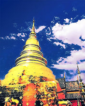 Cargar imagen en el visor de la galería, Punto de Cruz Diamante - Diamond Painting - Templo de Chiangmai