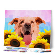 Cargar imagen en el visor de la galería, Punto de Cruz Diamante - Diamond Painting - Perro de arte polígono