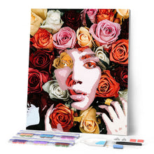 Cargar imagen en el visor de la galería, Punto de Cruz Diamante - Diamond Painting - Cara rosada